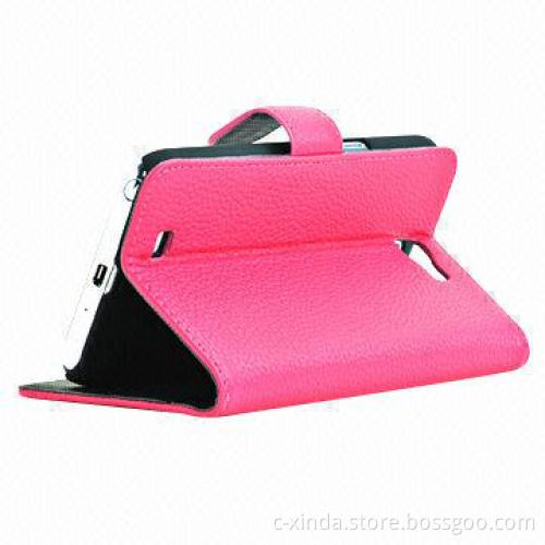 Leather Case for Samsung Galaxy Note 2 N7100, with Stand and Credit Card Holder
